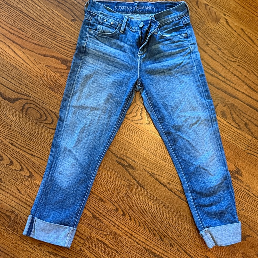 Citizens Of Humanity Women's Cropped Blue Jeans